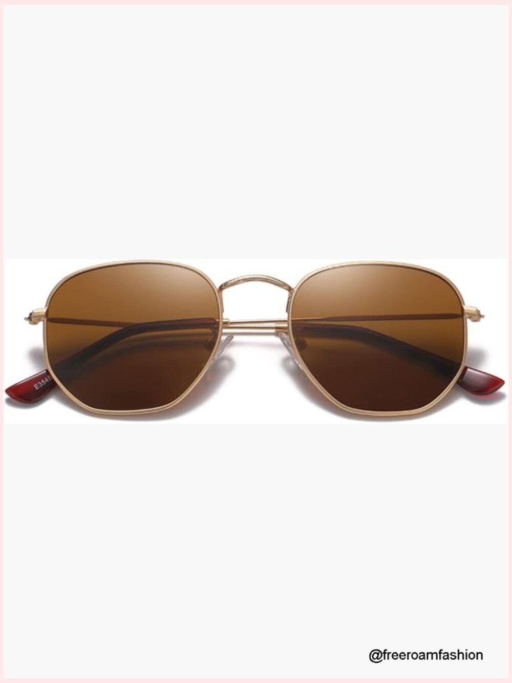 Polarized Hexagon Sunglasses UV400 Protection Metal Frame Unisex